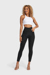 WR.UP® Denim With Front Pockets - Super High Waisted - Petite Length - Black + Black Stitching 10