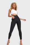 WR.UP® Denim With Front Pockets - Super High Waisted - Petite Length - Black + Black Stitching 8