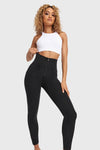 WR.UP® Denim With Front Pockets - Super High Waisted - Petite Length - Black + Black Stitching 7