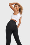 WR.UP® Denim With Front Pockets - Super High Waisted - Petite Length - Black + Black Stitching 6