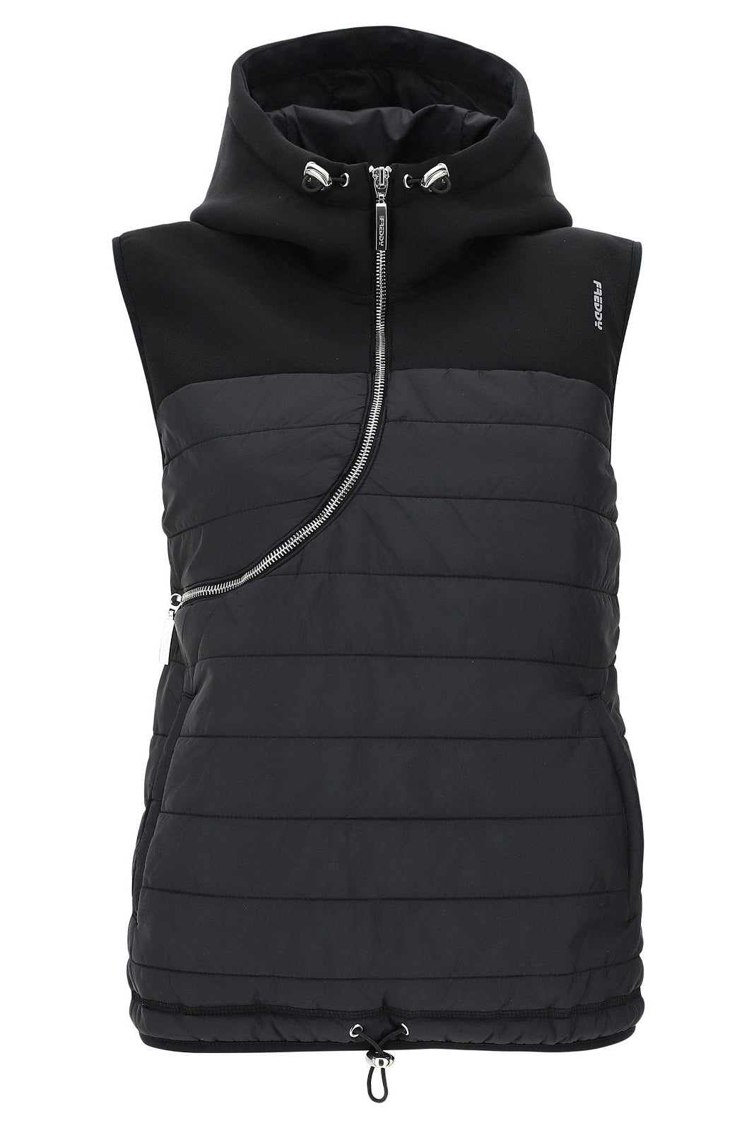 Curve Puffer Vest - Black 1