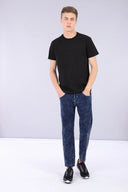 Men's Propant Denim - Dark Blue Marble Effect