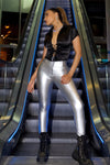 WR.UP® Faux Leather - Super High Waisted - Full Length - Silver 5