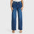 N.O.W® Denim Limited Edition - High Waisted - Wide Leg - Dark Blue + Yellow Stitching - Freddy USA