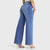 N.O.W® Denim Limited Edition - High Waisted - Wide Leg - Light Blue + Yellow Stitching - Freddy USA