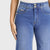 N.O.W® Denim Limited Edition - High Waisted - Wide Leg - Light Blue + Yellow Stitching - Freddy USA