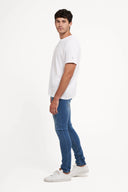 Freddy Men’s Jeans - Coastal Blue with Beige Stitching