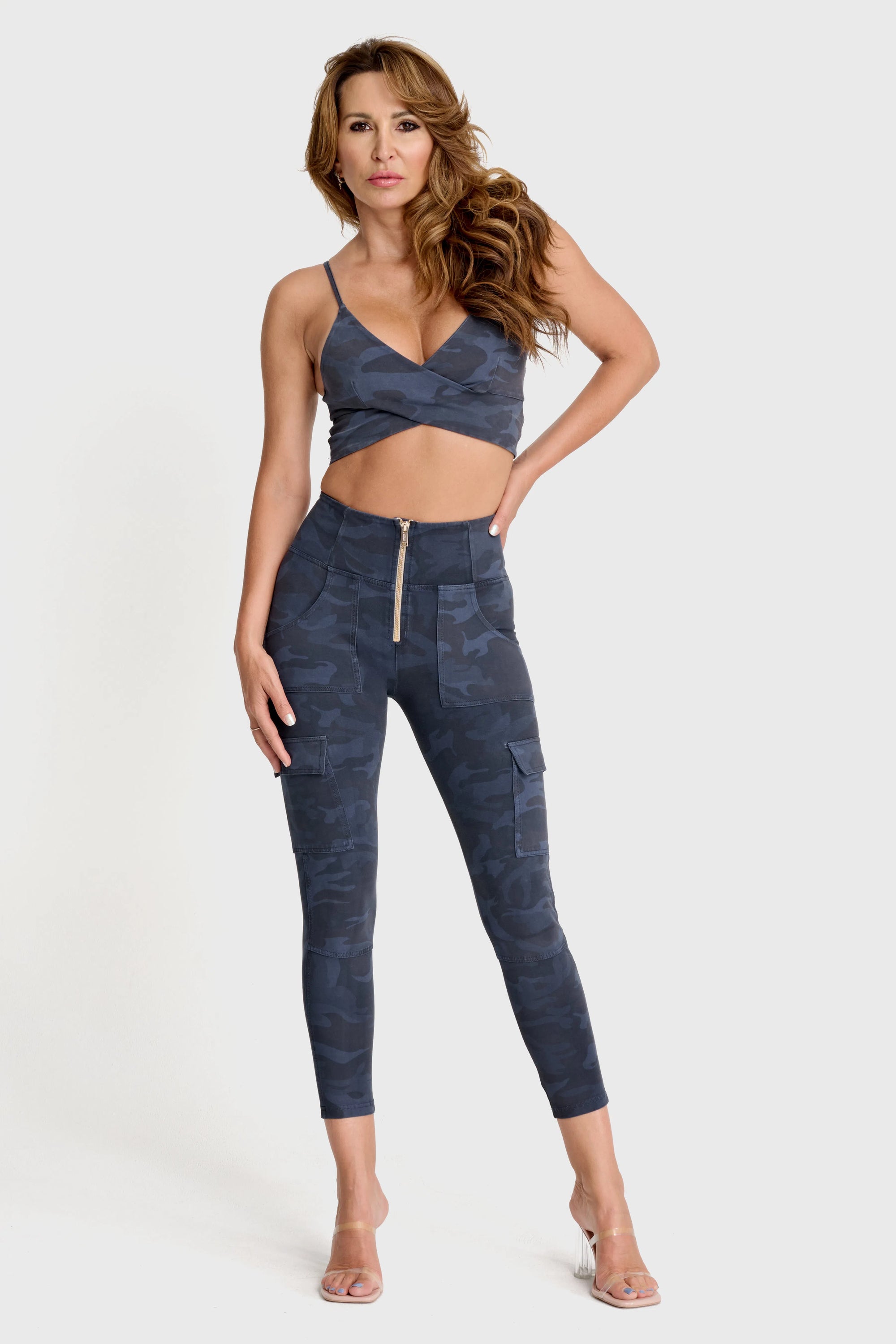 WR.UP® Cargo Fashion - High Waisted - Petite Length - Navy Blue Camo 3