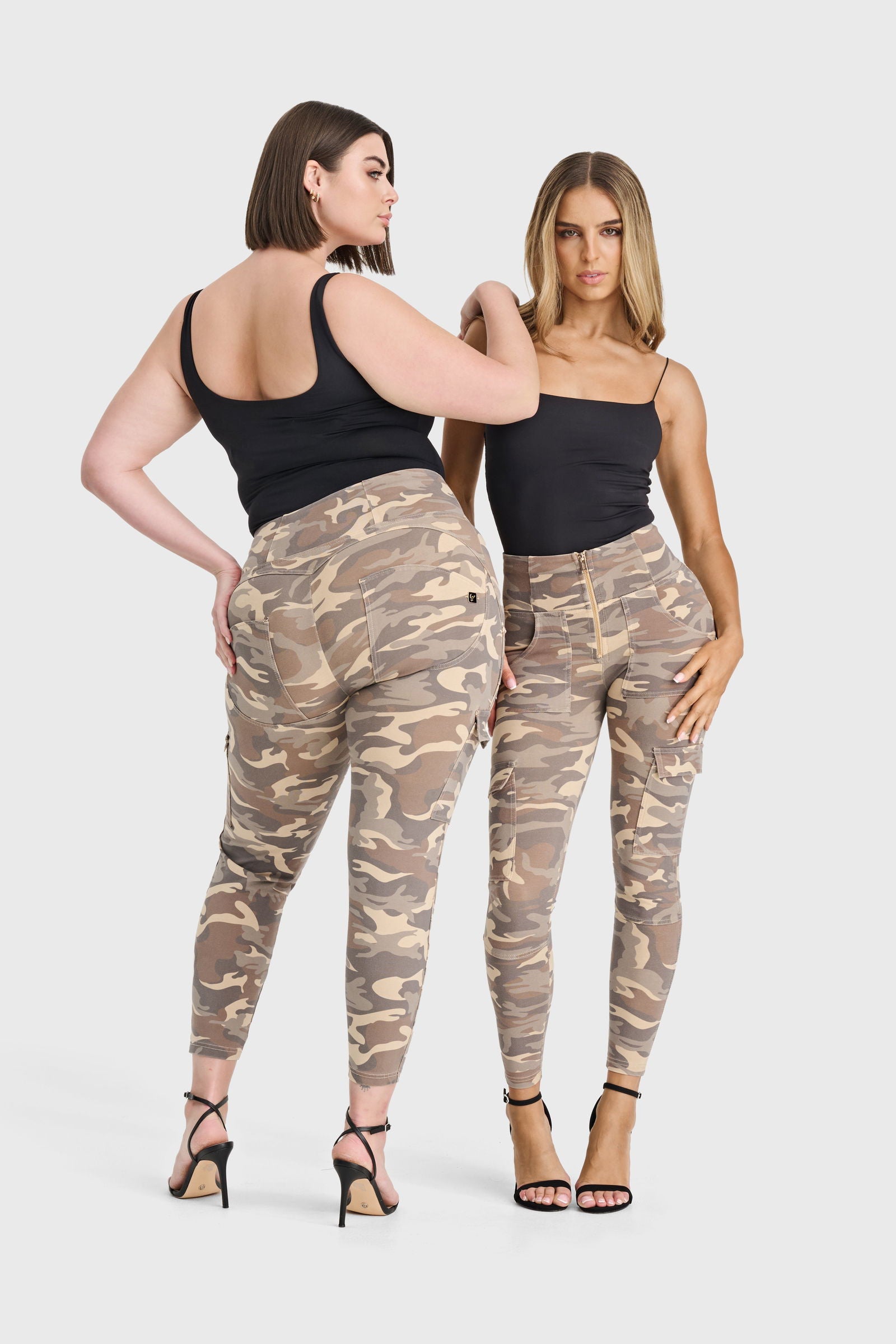 WR.UP® Cargo Fashion - High Waisted - 7/8 Length - Sand Camo 1