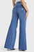 WR.UP® Denim - 3 Button High Waisted - Palazzo Flare - Light Blue + Blue Stitching - Freddy USA