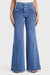 WR.UP® Denim - 3 Button High Waisted - Palazzo Flare - Light Blue + Blue Stitching - Freddy USA