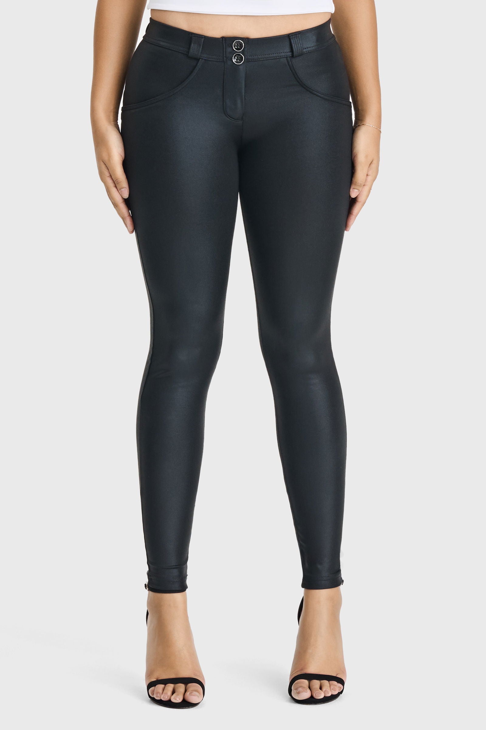 WR.UP® Disco Pants - Mid Rise - Full Length - Black 3