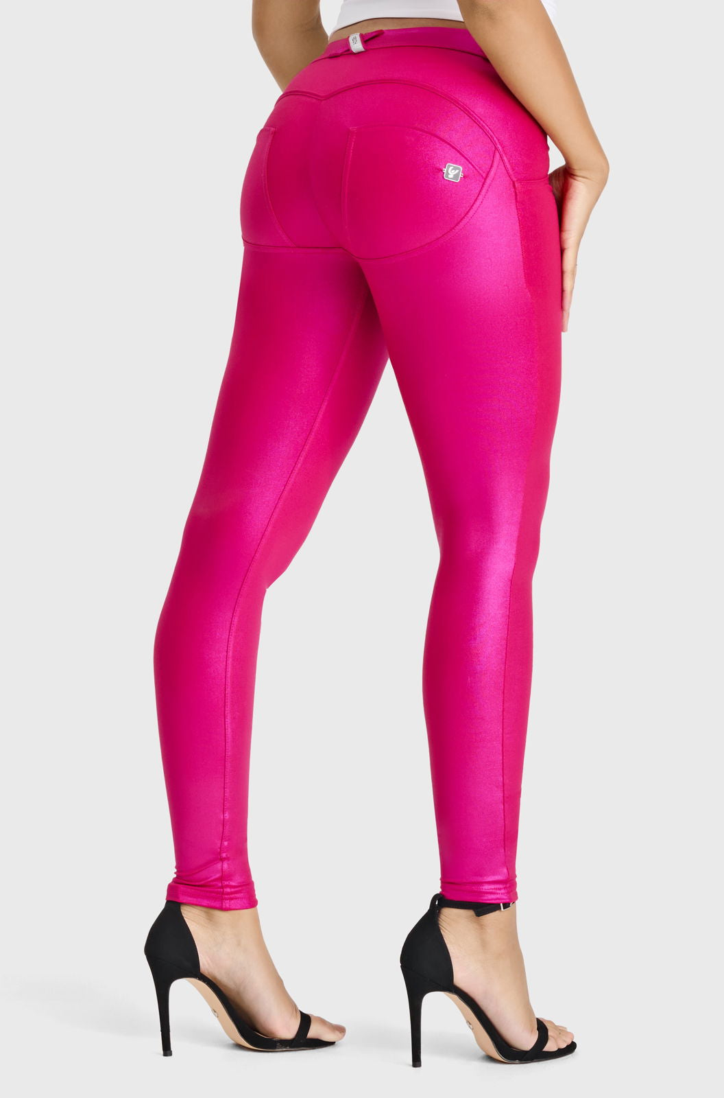 WR.UP® Disco Pants - Mid Rise - Full Length - Hot Pink - Freddy USA