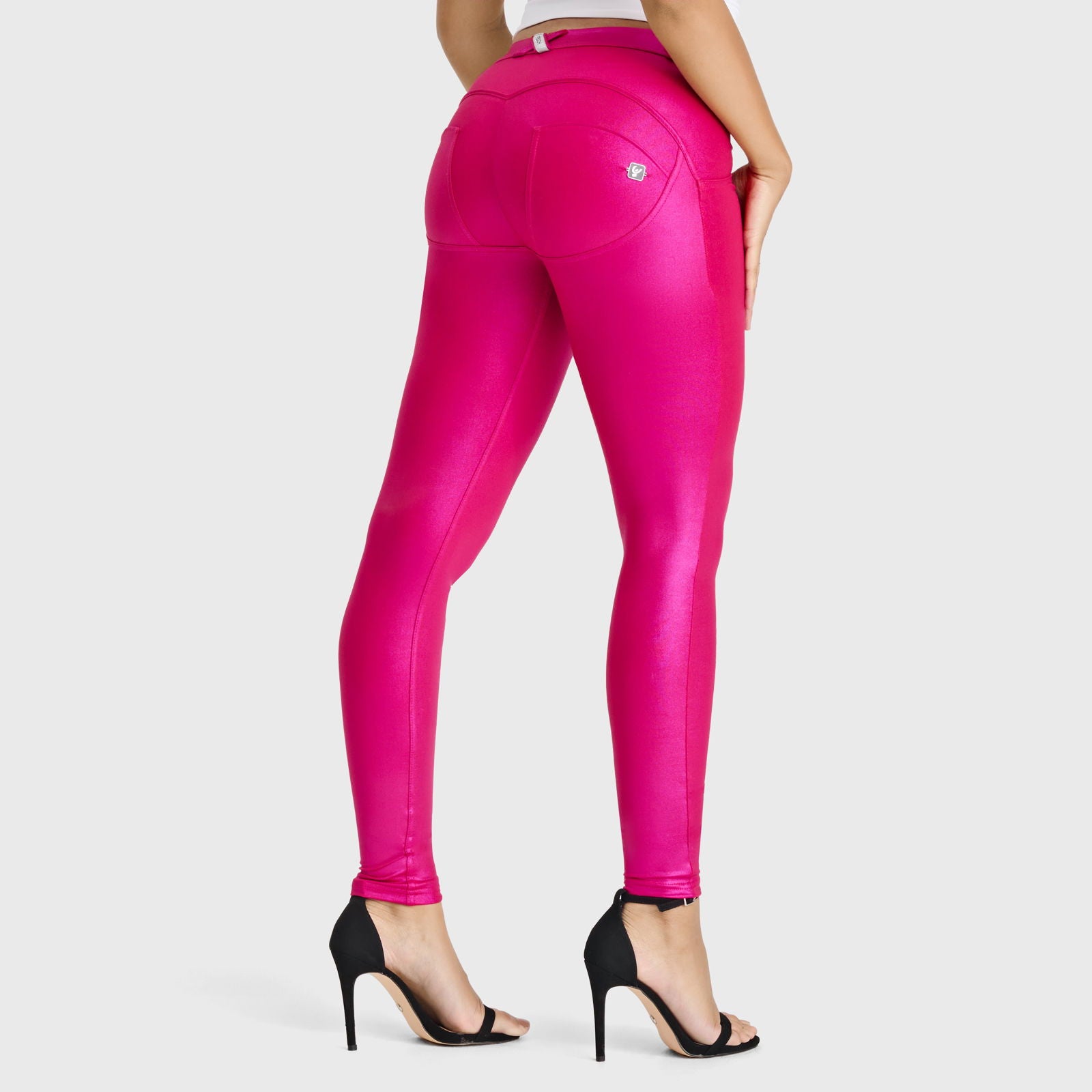 WR.UP® Disco Pants - Mid Rise - Full Length - Hot Pink - Freddy USA