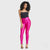 WR.UP® Disco Pants - Super High Waisted - Full Length - Hot Pink - Freddy USA