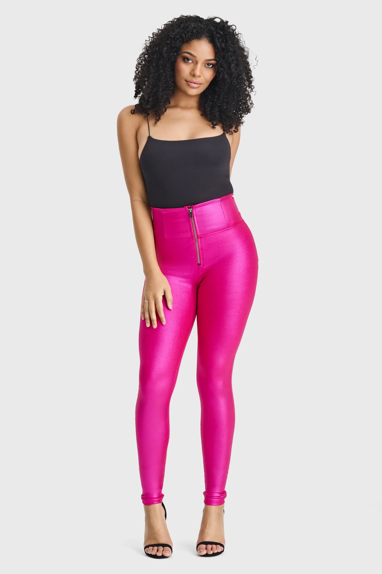 WR.UP® Disco Pants - Super High Waisted - Full Length - Hot Pink 2