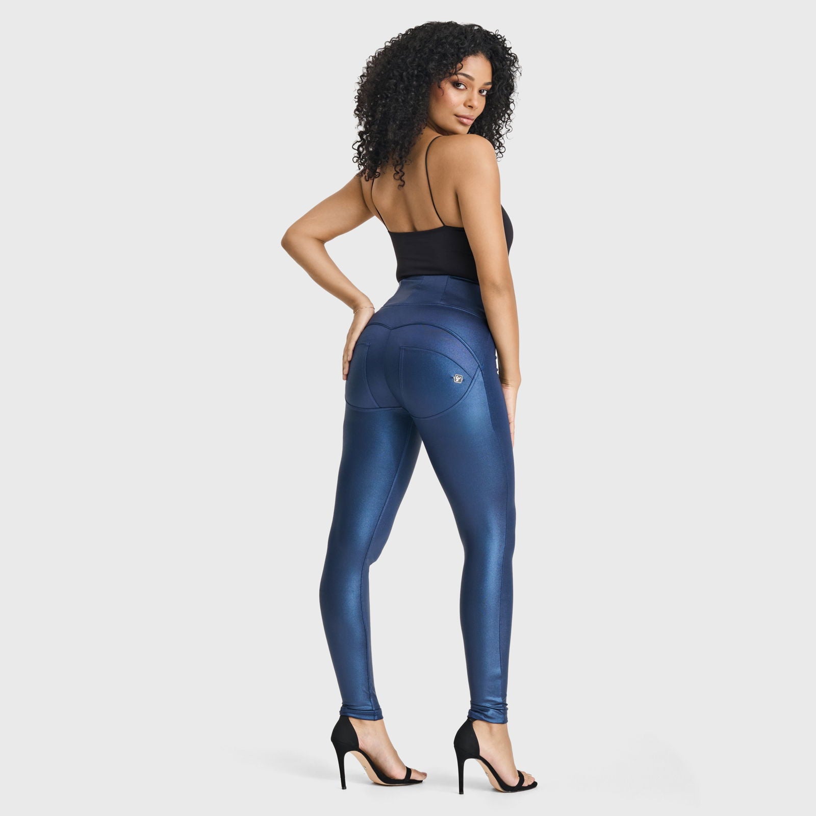 WR.UP® Disco Pants - Super High Waisted - Full Length - Navy Blue 2