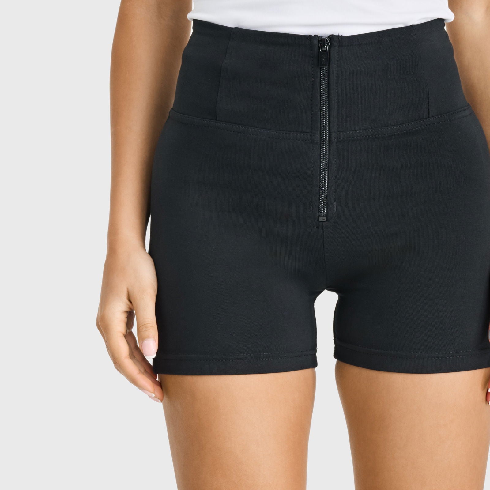 WR.UP® Fashion - High Waisted - Shorts - Black - Freddy USA