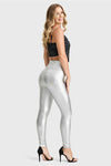 WR.UP® Faux Leather - Super High Waisted - Full Length - Silver 8
