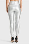 WR.UP® Faux Leather - Super High Waisted - Full Length - Silver 4