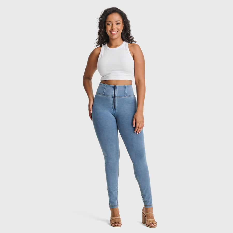 Freddy WR.UP high waist skinny jean with double zip detail