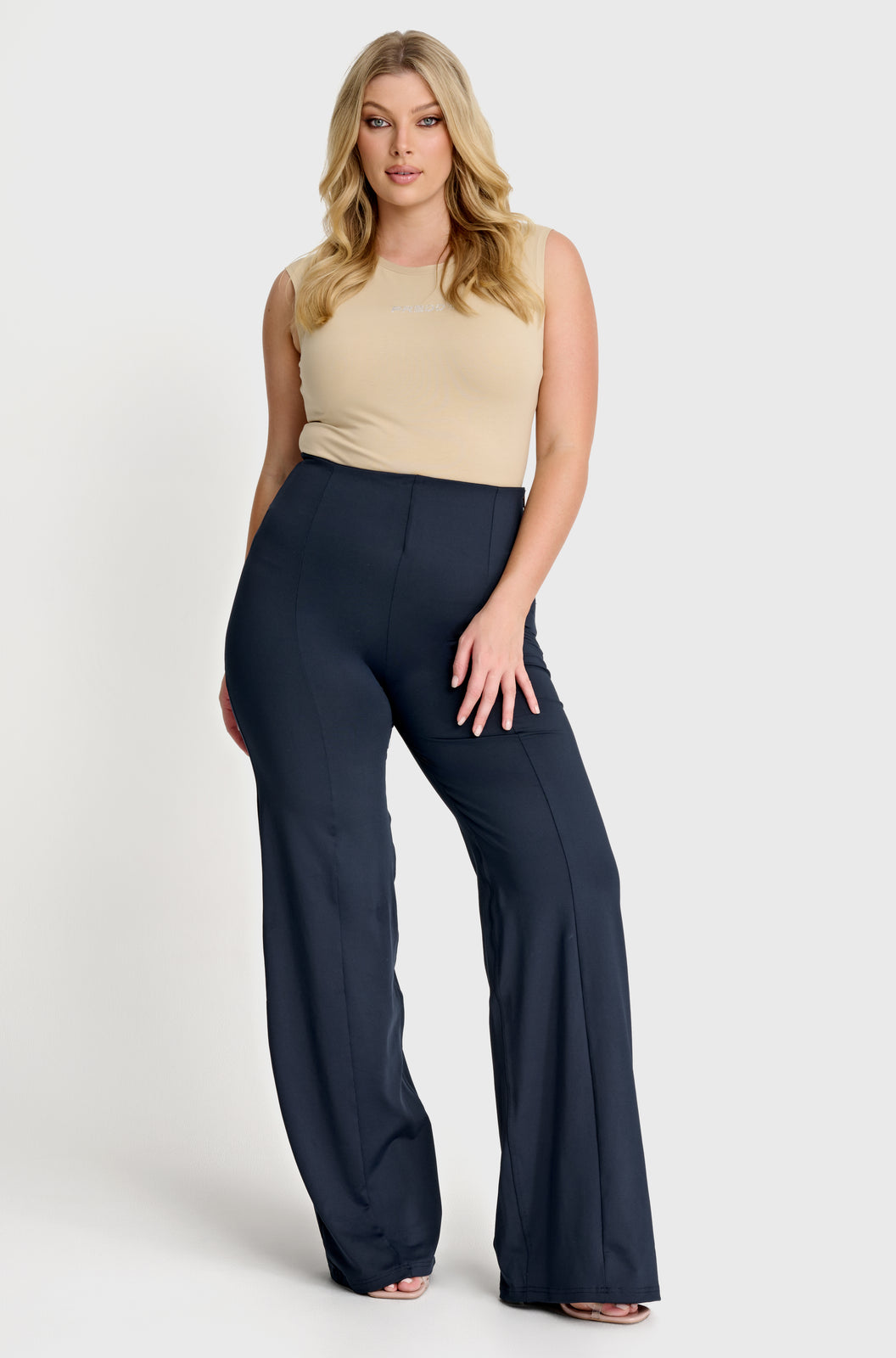 WRUP DIWO - High Waisted - Wide Leg - Deep Blue