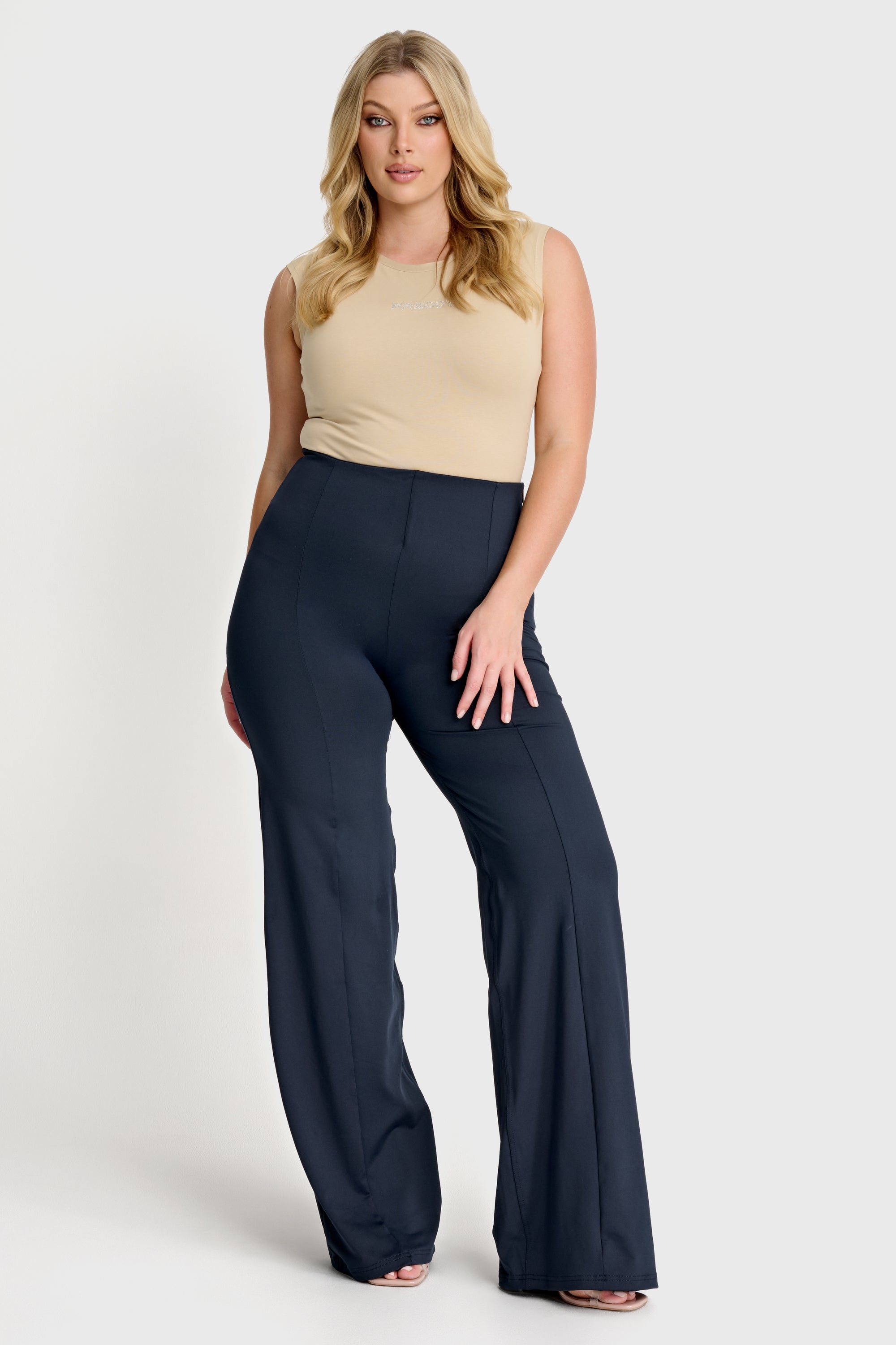 WRUP DIWO - High Waisted - Wide Leg - Deep Blue 1