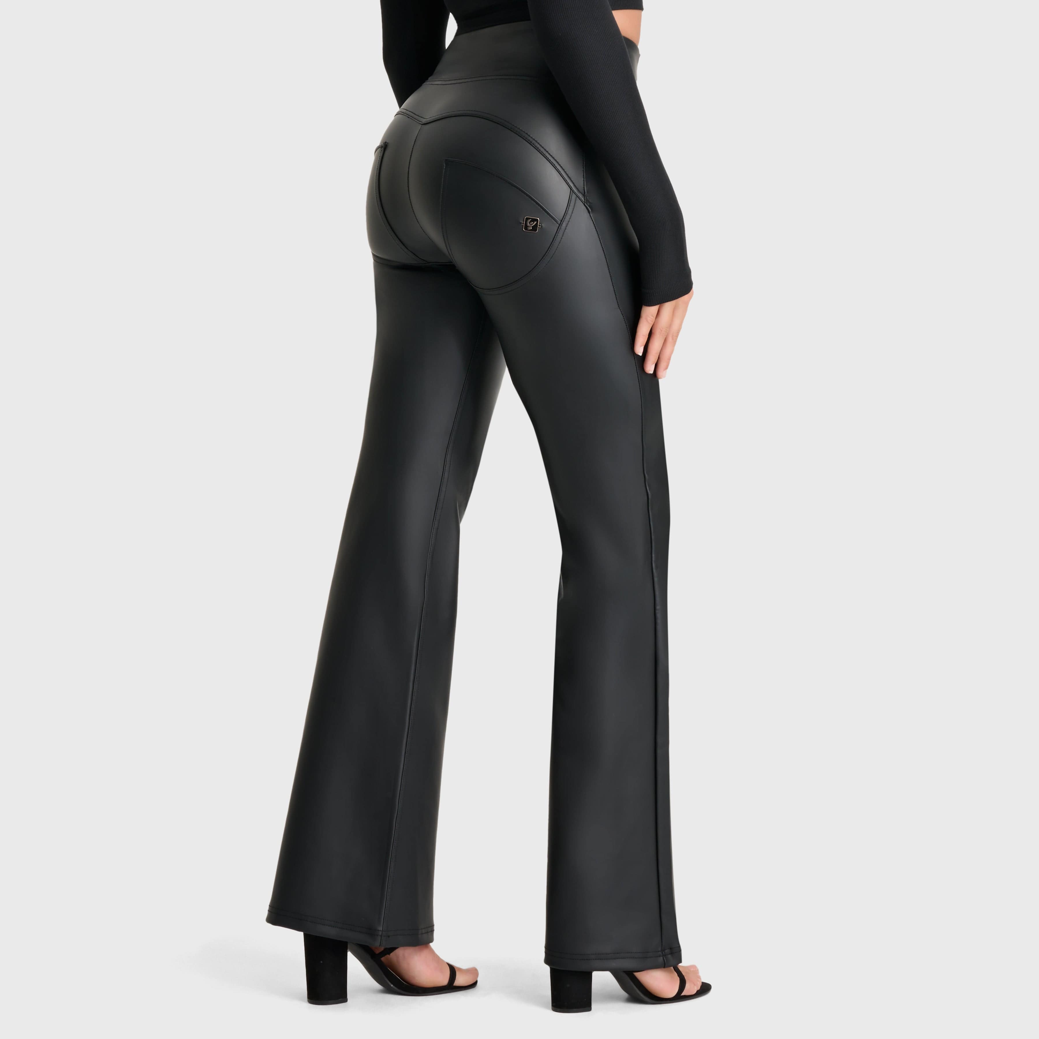 WR.UP®Faux Leather - Super High Waisted - Super Flare - Black 1