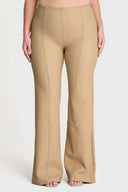 WRUP Faux Leather - Super High Waisted - Super Flare - Sand
