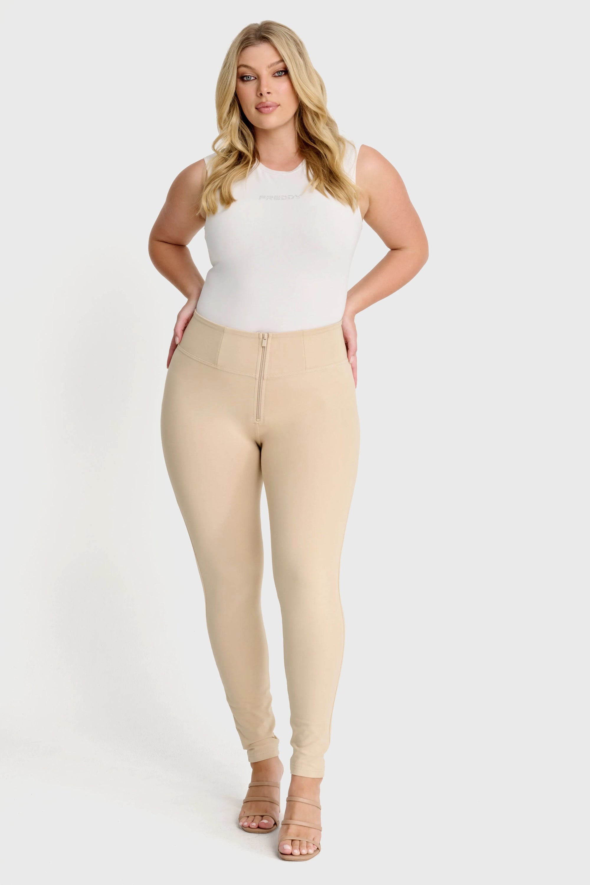 WRUP Fashion - High Waisted - Full Length - Sand 2