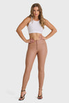 WR.UP® Faux Leather - High Waisted - Full Length - Mocha 6