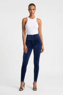 WRUP Velvet - High Waisted - Full Length - Deep Blue