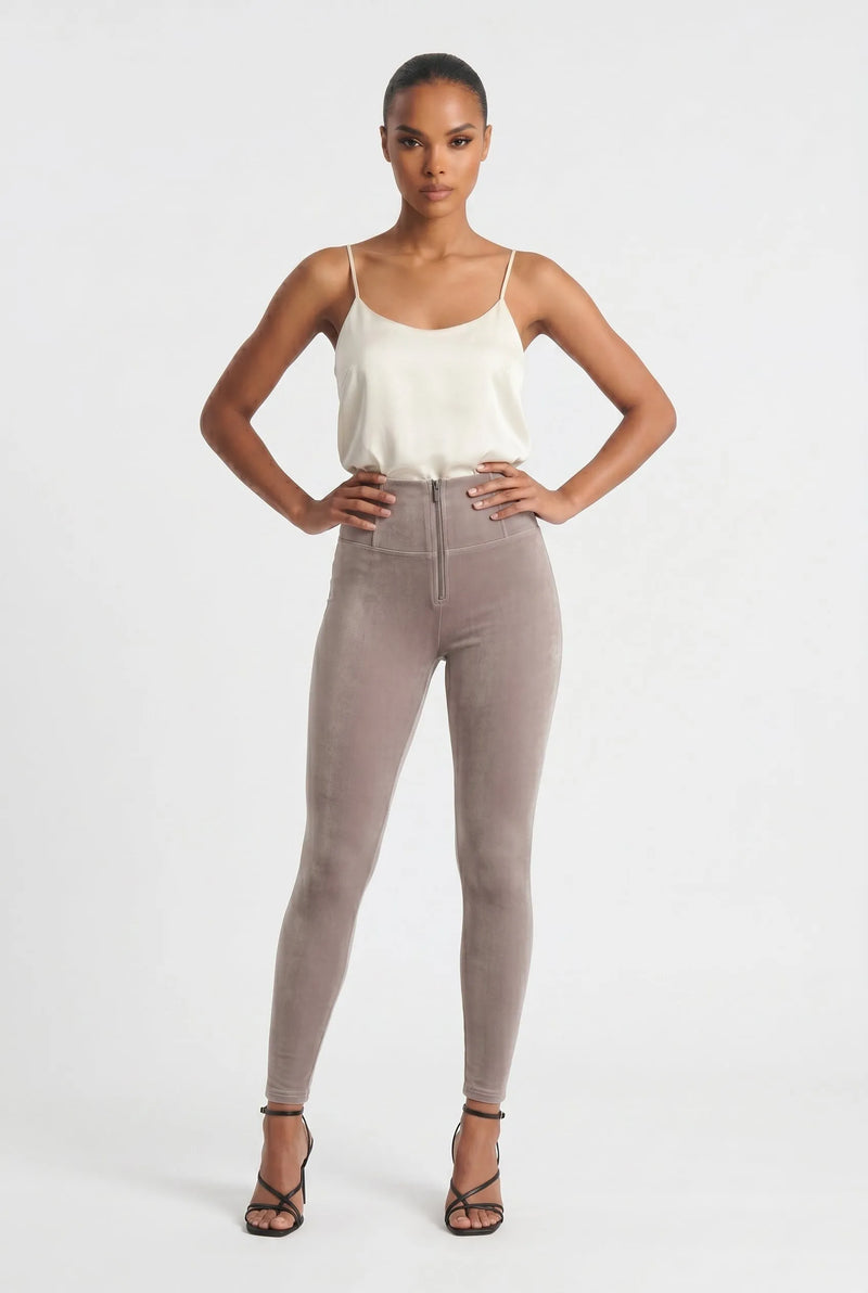WRUP Velvet - High Waisted - Full Length - Mink