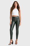 WR.UP® Python Faux Leather Limited Edition - High Waisted - Full Length - Forest Mist 5