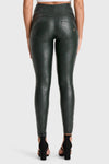 WR.UP® Python Faux Leather Limited Edition - High Waisted - Full Length - Forest Mist 2
