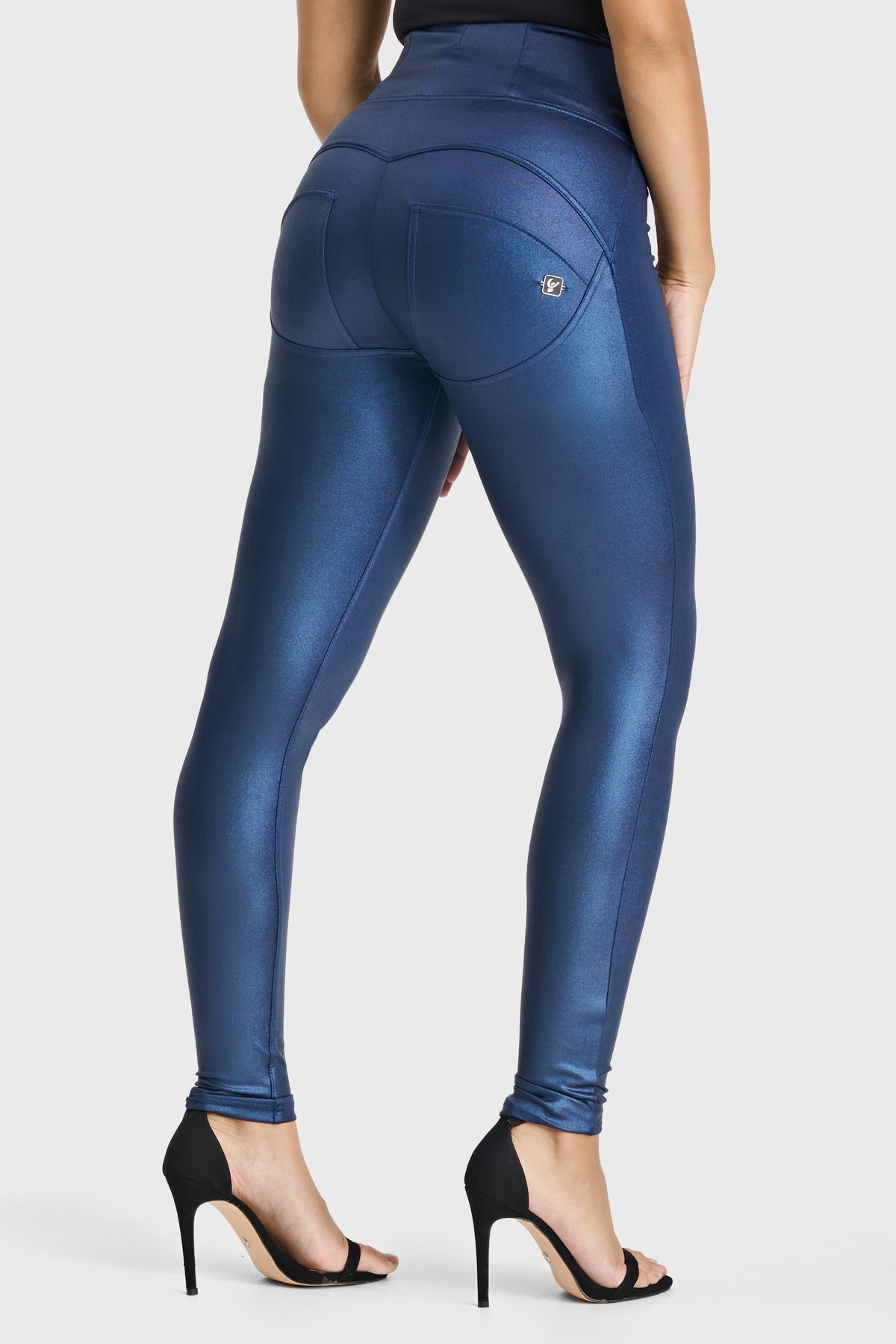 never let go high-waist pants | smoky blue