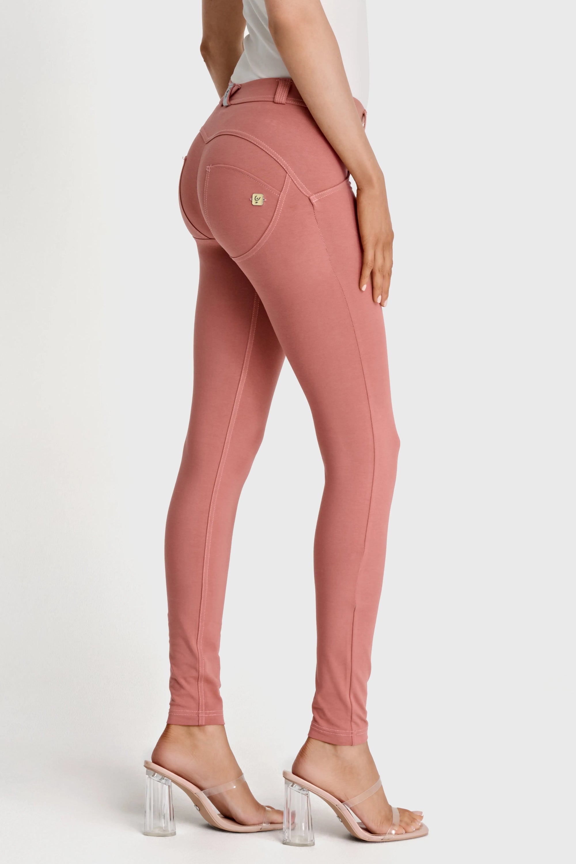 WRUP Fashion - Mid Rise - Full Length - Dusty Rose 3