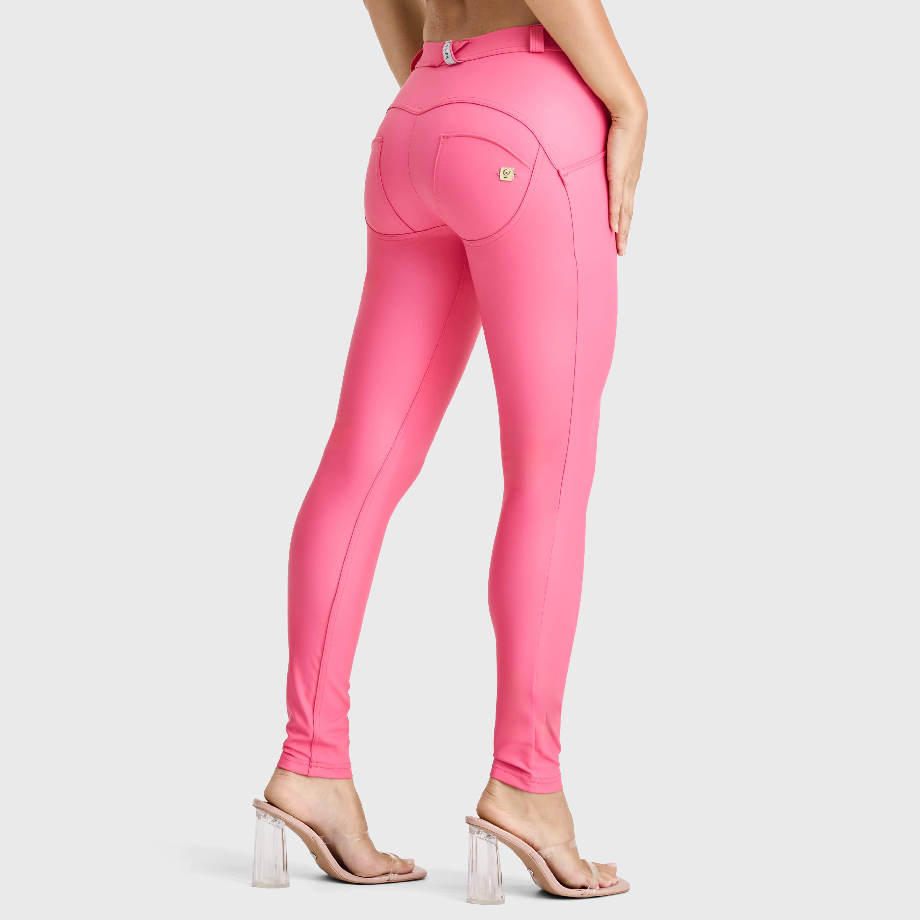 WR.UP® Faux Leather - Mid Rise - Full Length - Candy Pink 1