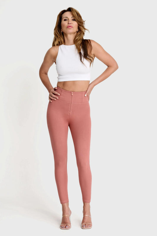 WRUP Fashion - High Waisted - Ankle Length - Dusty Rose