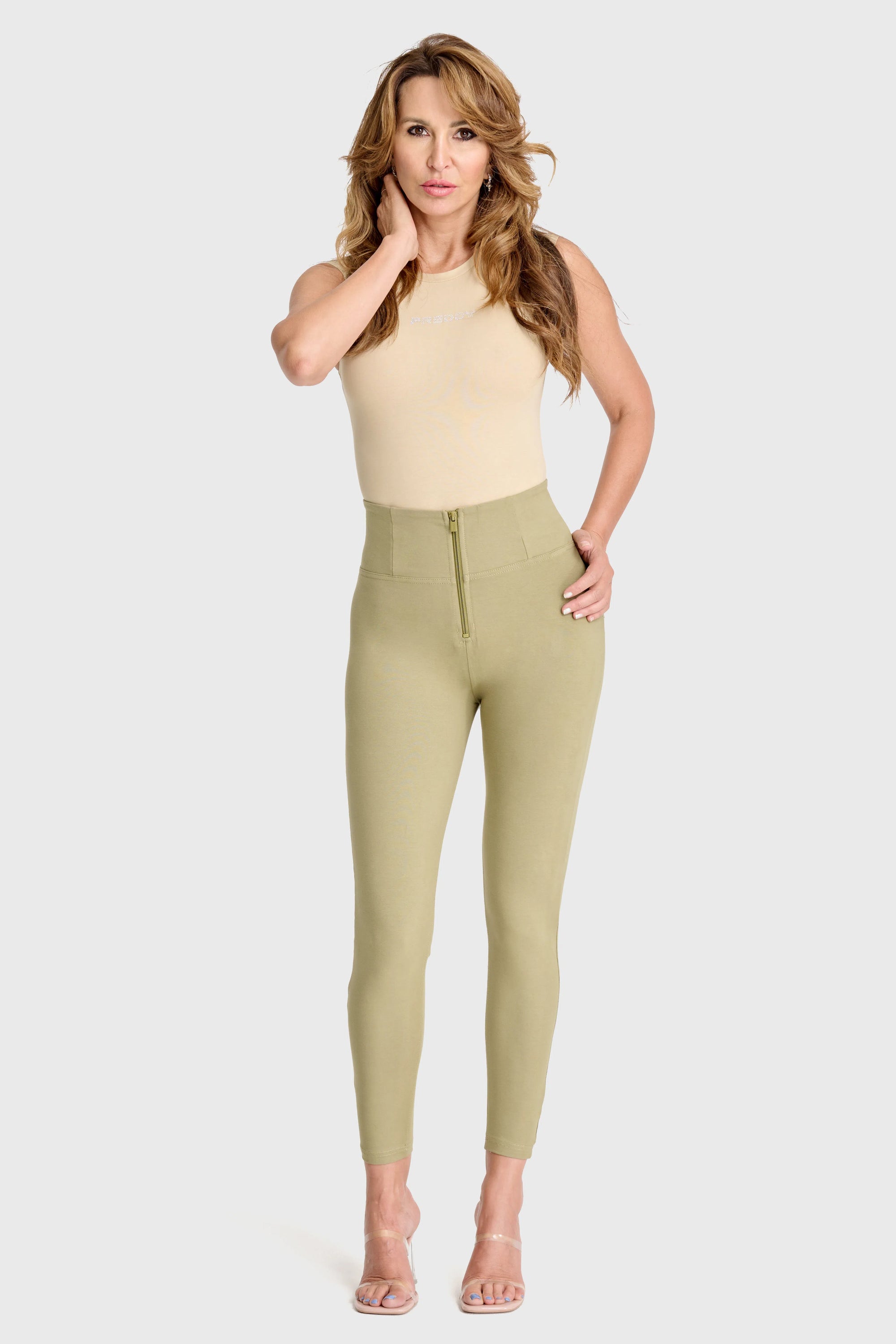 WR.UP® Fashion - High Waisted - Petite Length - Sage Green 2