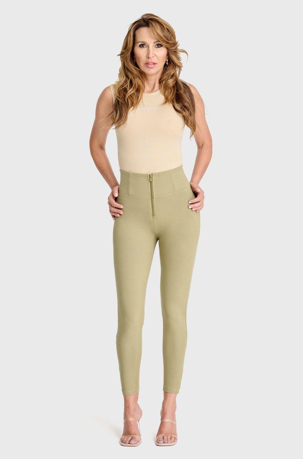 WR.UP® Fashion - High Waisted - Petite Length - Sage Green