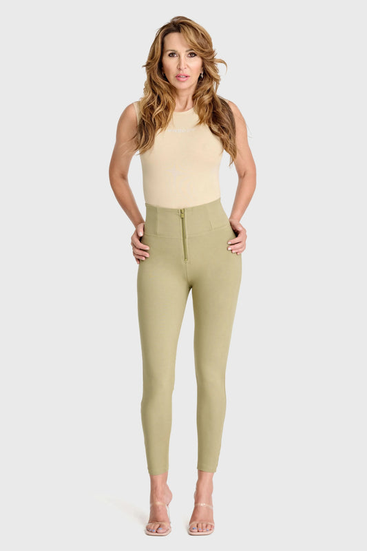 WRUP Fashion - High Waisted - Ankle Length - Sage Green