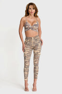WRUP Cargo Fashion - High Waisted - Petite Length - Sand Camo