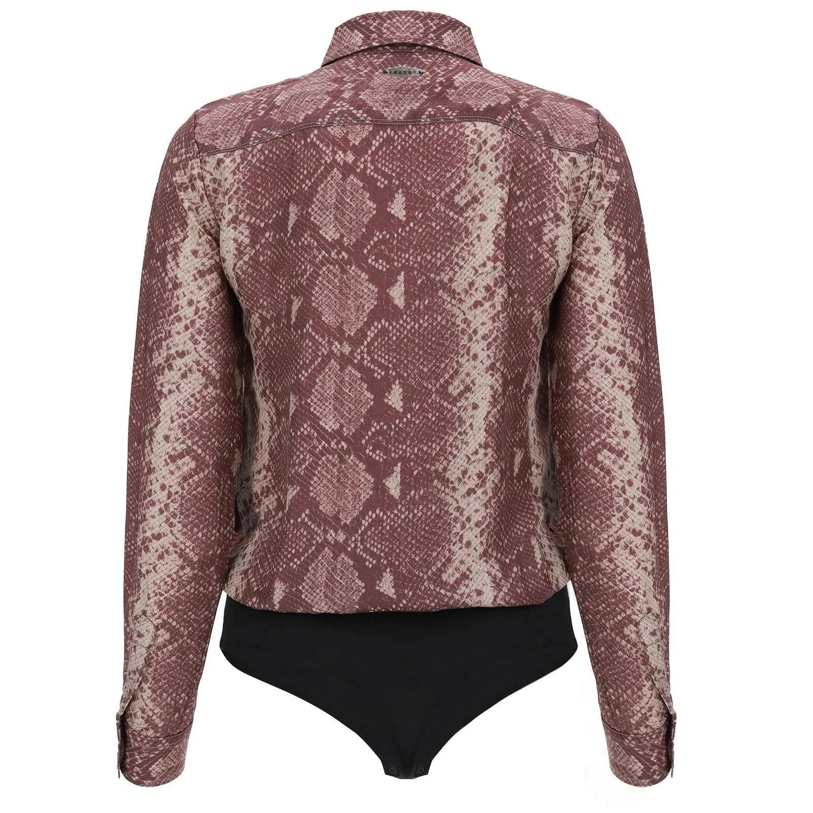 Blouse Shirt Bodysuit - Python Pink 3