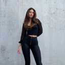 WRUP Luxe Shimmer - Super High Waisted - Full Length - Matte Black