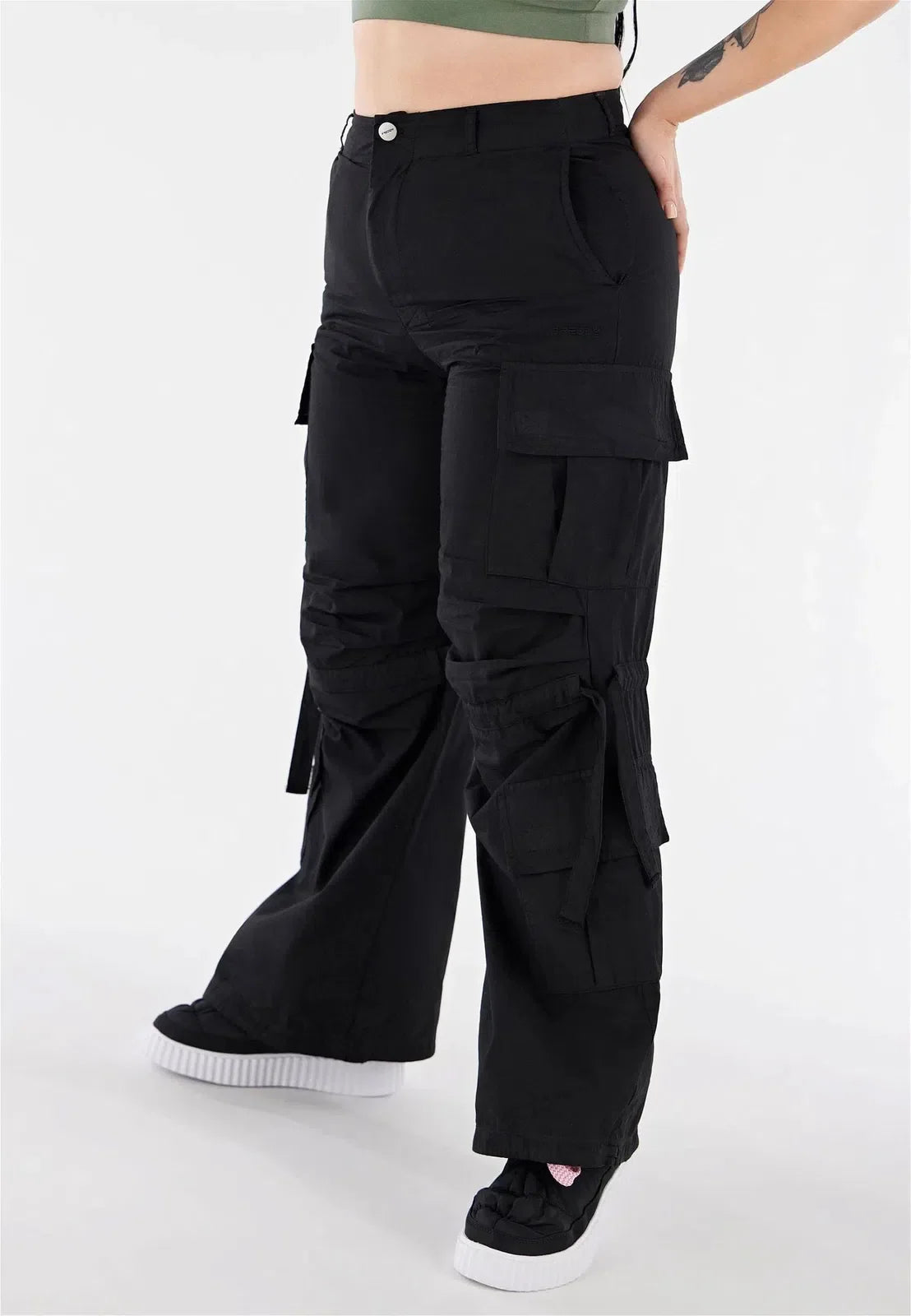 Black High Waisted Full Length Cargo Pants Pants | Freddy USA Black High Waisted Full Length Cargo Pants Pants | Freddy USA