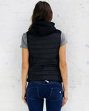 Puffer Vest - Curve Zip - Black