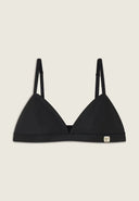 Faux Leather Bralette - Black