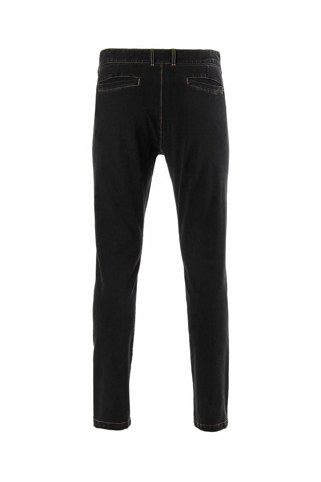 Men's Pro Pant - Black Denim + Yellow Stitching 3