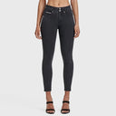 N.O.W® Denim - High Waisted - Petite Length - Black + Black Stitching